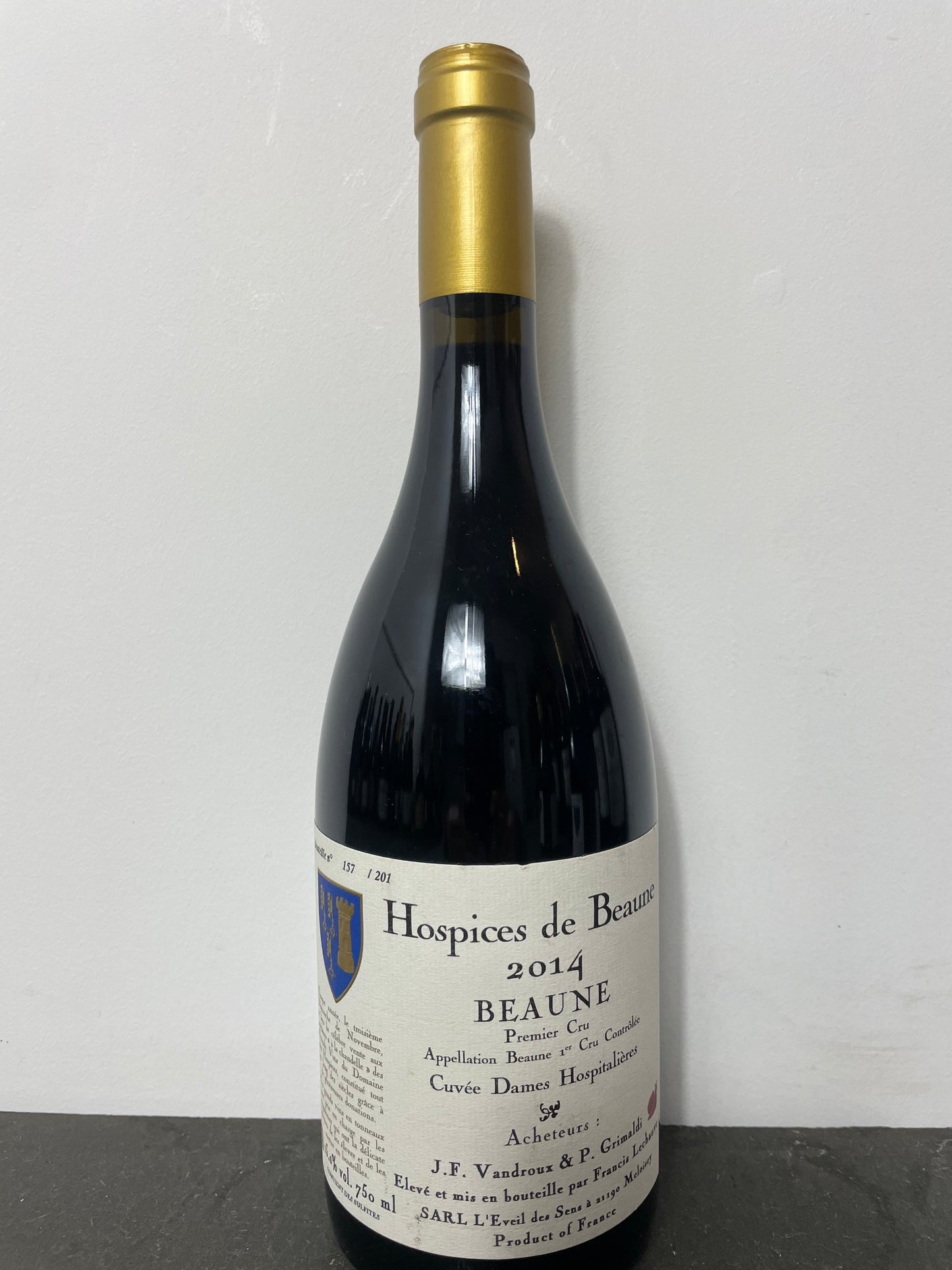 Hospices de Beaune, Beaune 1er Cru Cuvée, Dames Hospitalières, Francis Lechauve 2014