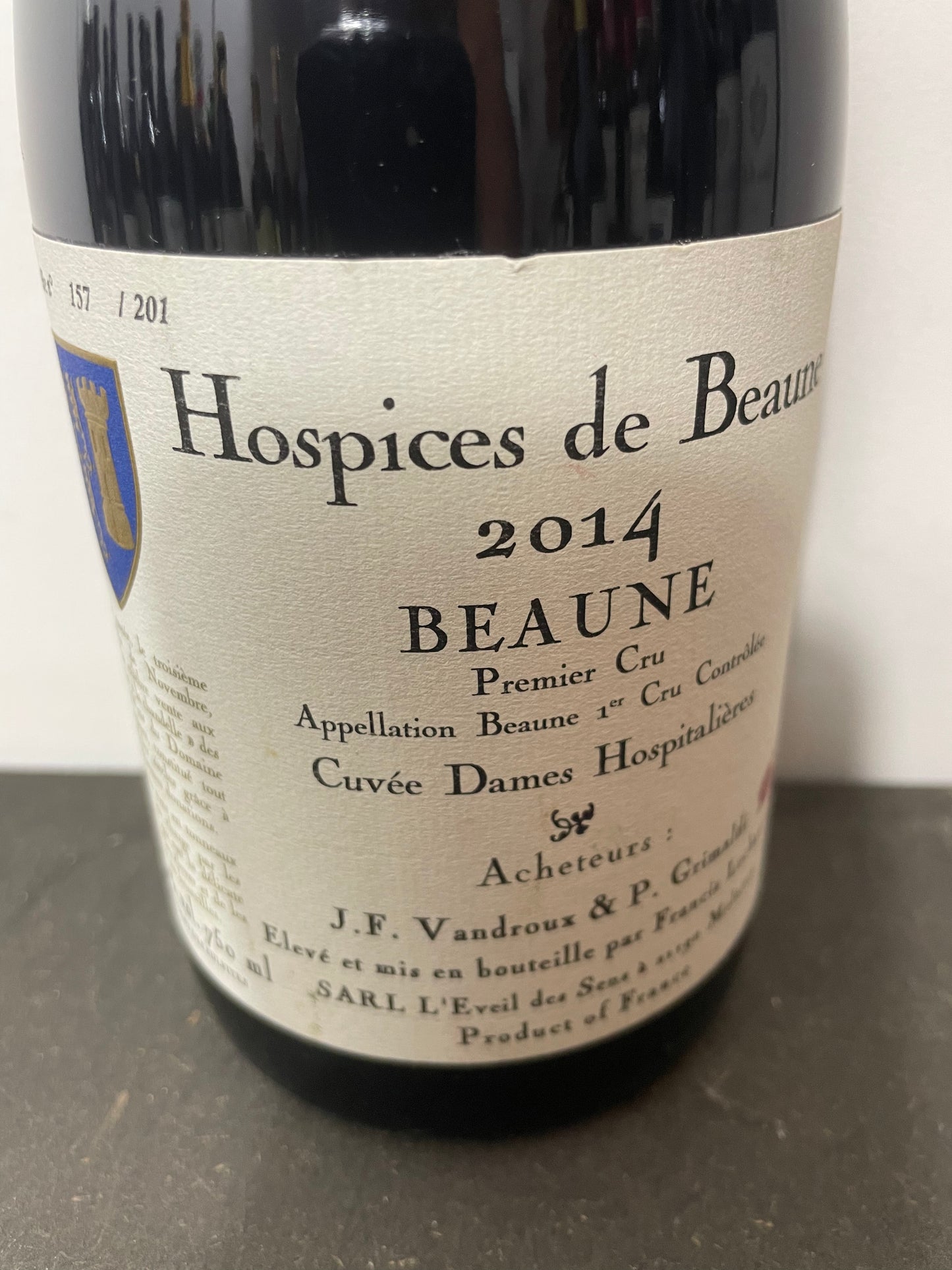 Hospices de Beaune, Beaune 1er Cru Cuvée, Dames Hospitalières, Francis Lechauve 2014