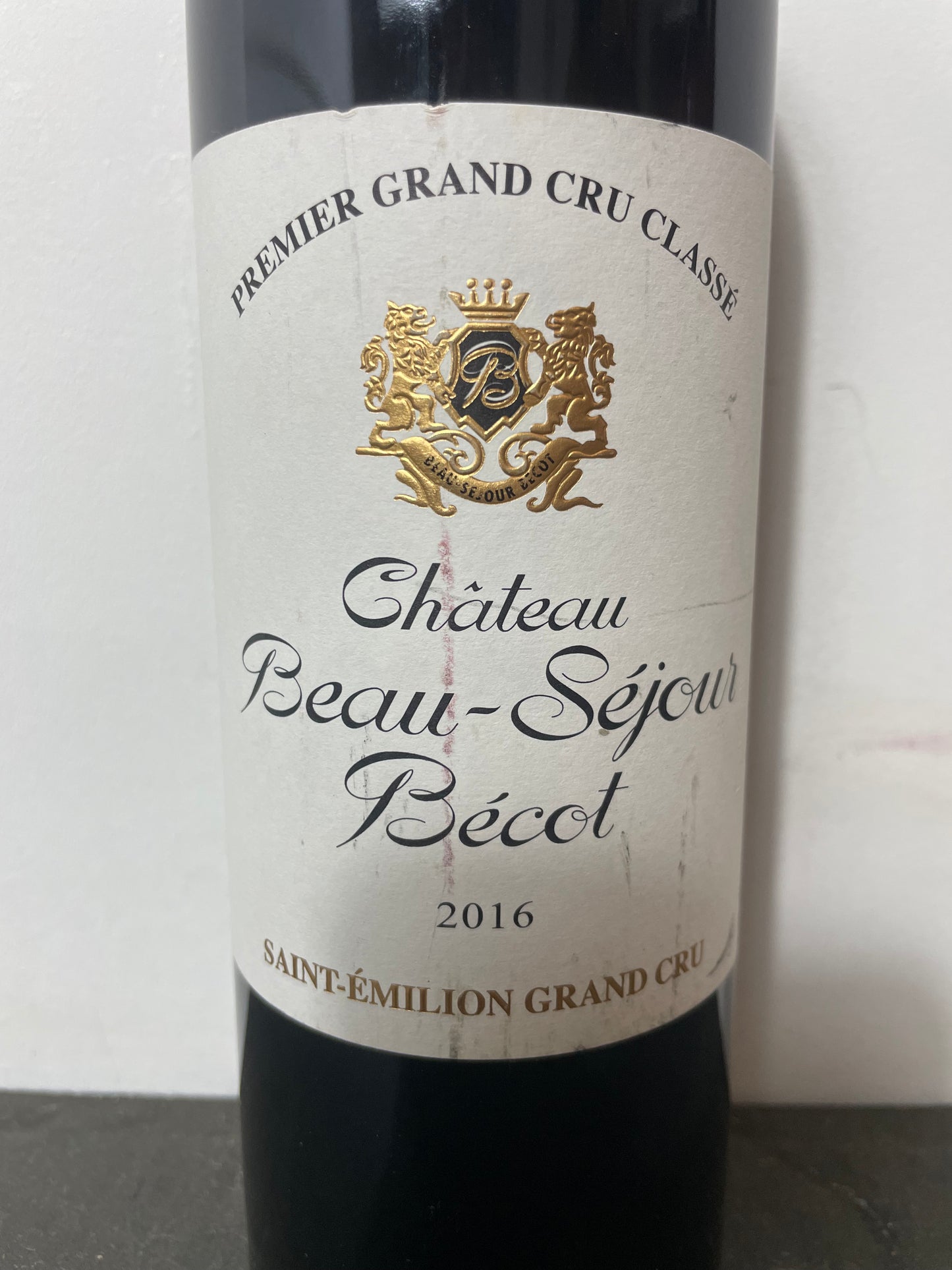 Chateau Beau Séjour Bécot Saint Emilion Grand Cru 2016