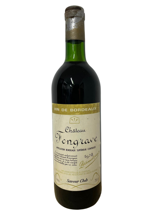 Château Fongrave Bordeaux  1978