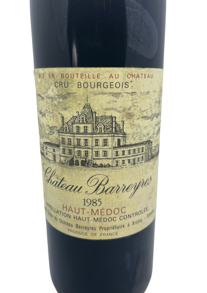 Chateau Barreyres, Haut-Medoc 1985