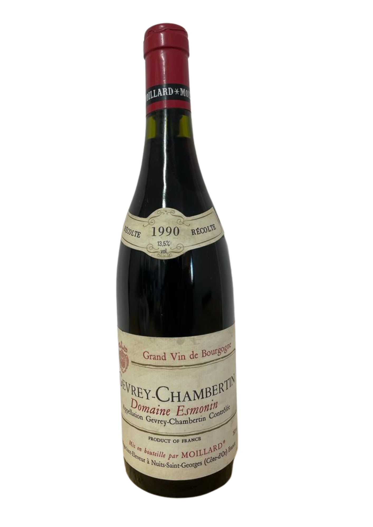 Moillard Gevrey-Chambertin 'Domaine Esmonin', Cote de Nuits 1990