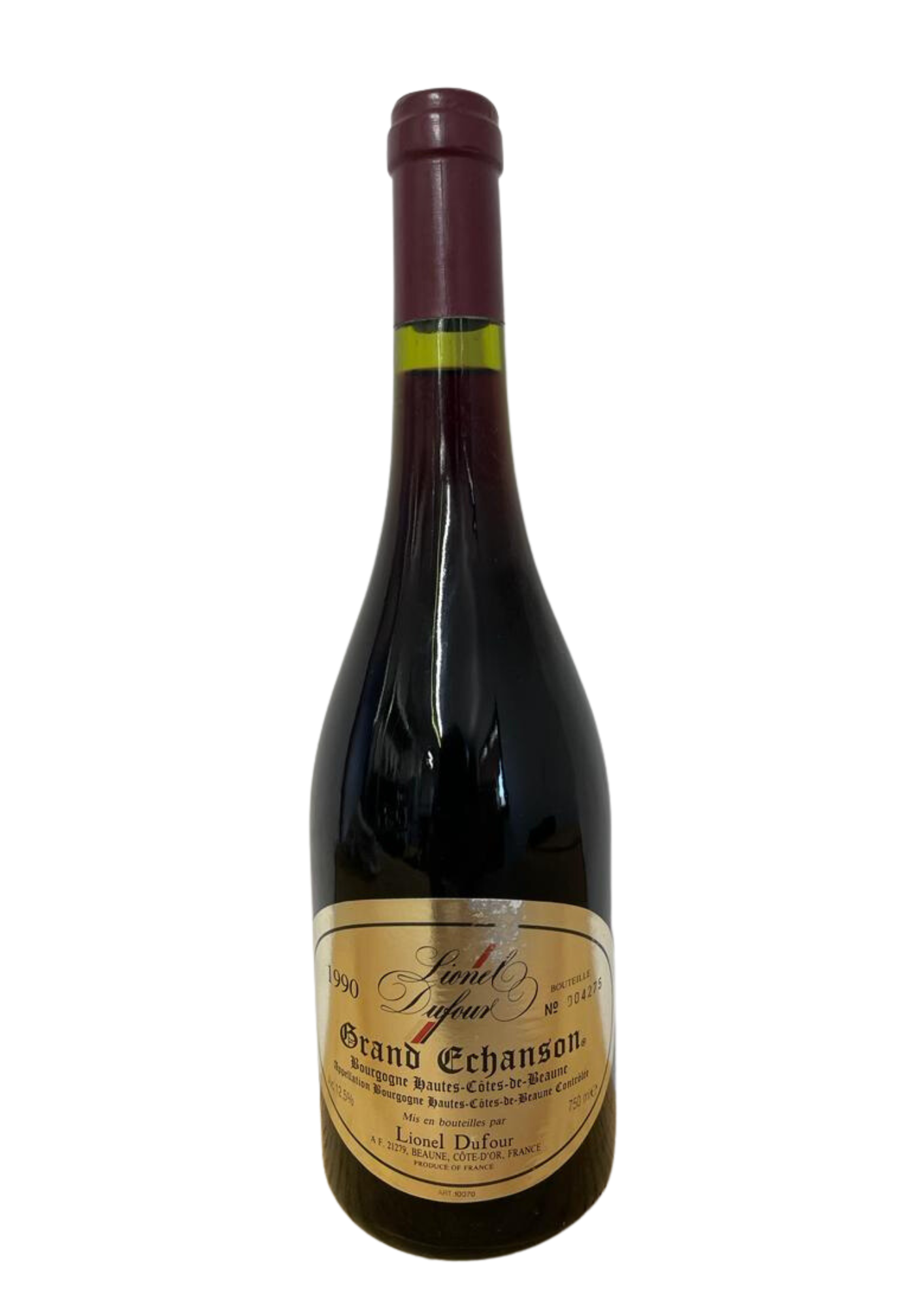 Lionel Dufour Bourgogne Pinot Noir 'Grand Echanson', Bourgogne 1990