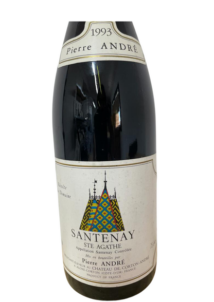 Maison Pierre Andre Santenay Prieure Sainte Agathe, Cote de Beaune, rouge 1993