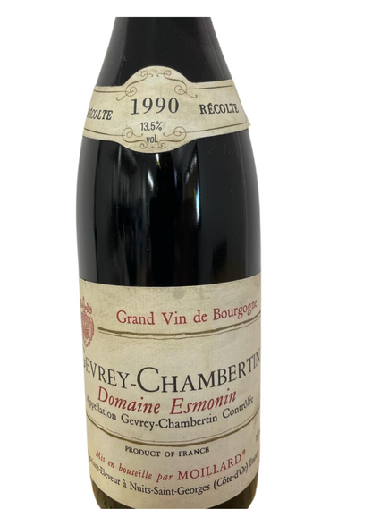 Moillard Gevrey-Chambertin 'Domaine Esmonin', Cote de Nuits 1990