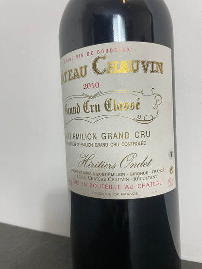Chateau Chauvin Saint Emilion Grand Cru 2010 Magnum