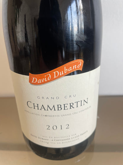 David Duband Le Chambertin, Bourgogne 2012